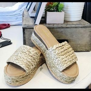 💥NEW💥 Open Toe Espadrille Wedge Platform Sandals